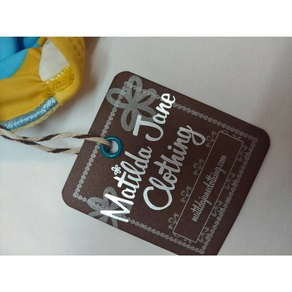 NEW Matilda Jane Lil Dipper Polka Dot Halter Swimsuit Bathing Suit Size 2 2T - Picture 3 of 5